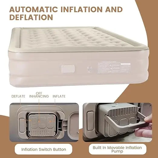 Vishbin inflatable mattress PVC 1 Seater Inflatable Sofa ekartz99