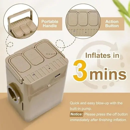 Vishbin inflatable mattress PVC 1 Seater Inflatable Sofa ekartz99