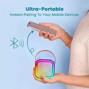 Mini Karaoke Machine for Kids Adults | Portable Bluetooth Karaoke Speaker with Mic for Kids Teens Adults, Ideal Gifts for Girls Boys Birthday Holiday Home Party TrendTekk