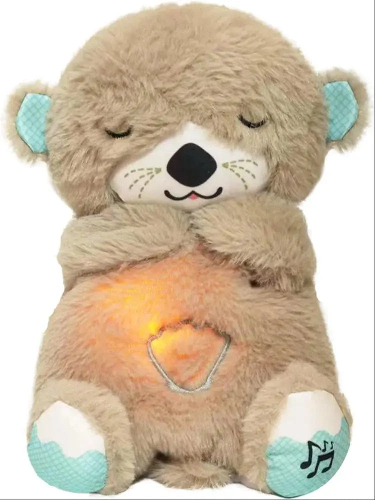 Portable Plush Baby Toy with Music, Sounds, Lights and Breathing Motion, Breathing Toy Teddy Bear with Lights | Gift for Kids | Size 30cm TrendTekk