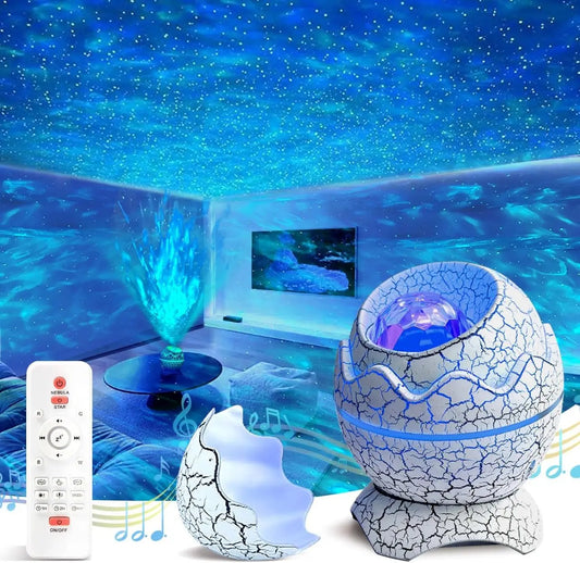 Galaxy Projector Light for Bedroom Star Projector Dinosaur Egg Night Lights for Kids Room with White Noise Bluetooth Speaker Timer and Remote Room Decor Gifts for Girls Boys Birthday. TrendTekk