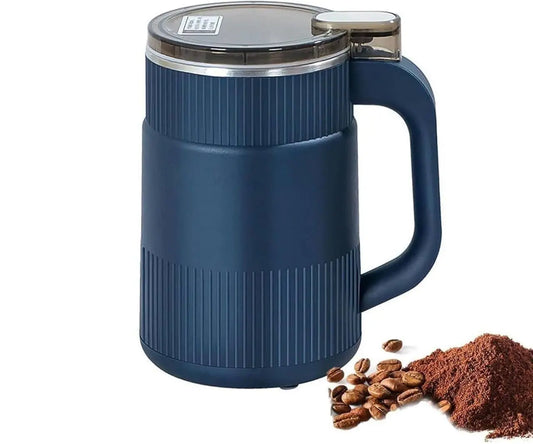 Portable Electric Coffee Grinder Spice & Coffee Bean Grinder | 300W Stainless Steel 4 Blade Mixer Grinder for Masala & Herb | for Dry Item,Push Button Control Durable 304 Stainless Steel TrendTekk