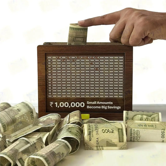 Wooden Piggy Bank TrendTekk