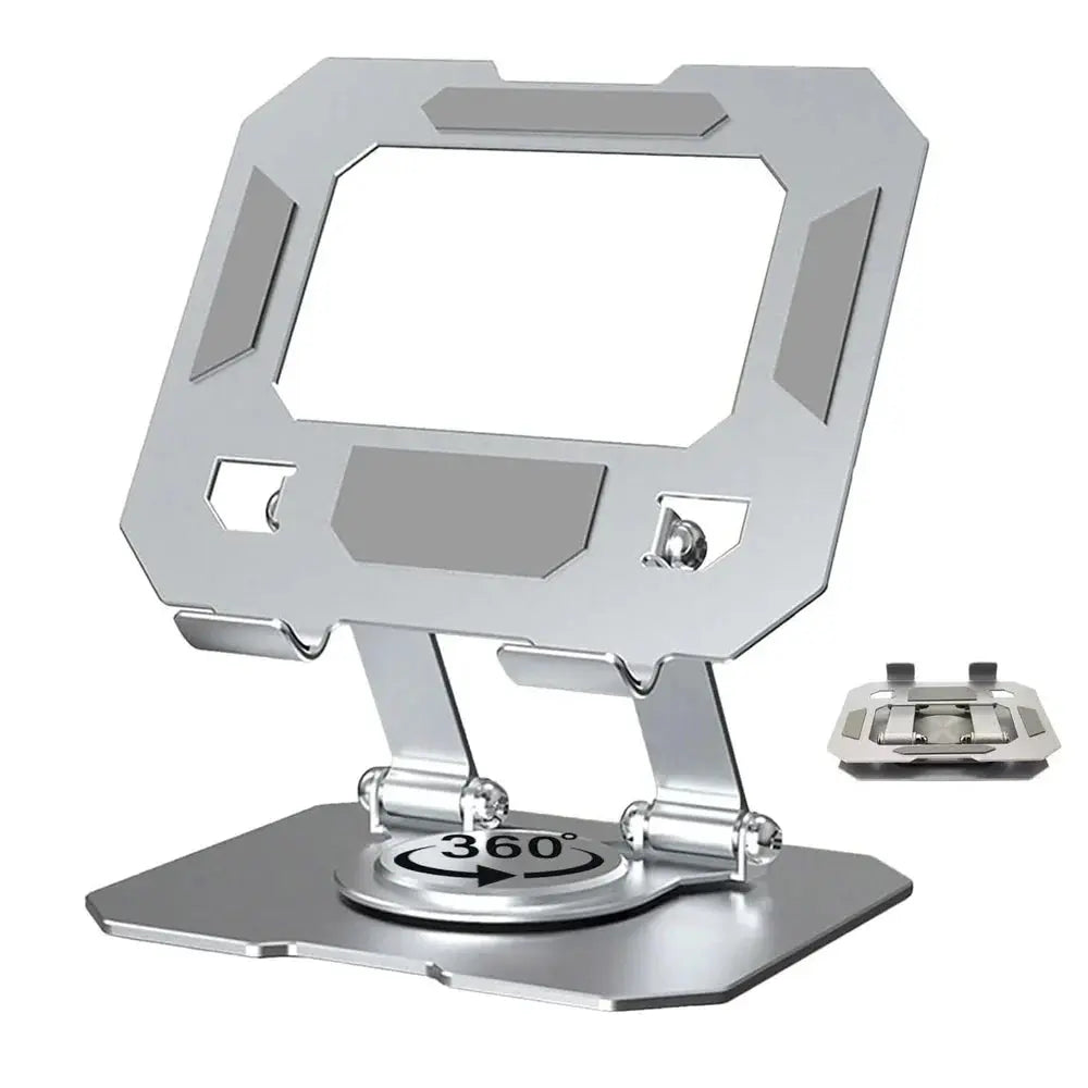 Adjustable Laptop Stand with 360° Rotating Base Tabletop Stand Foldable Portable Stand Holder Compatible for Notebook Ipad, laptop TrendTekk