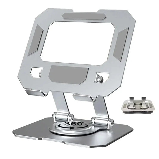 Adjustable Laptop Stand with 360° Rotating Base Tabletop Stand Foldable Portable Stand Holder Compatible for Notebook Ipad, laptop TrendTekk