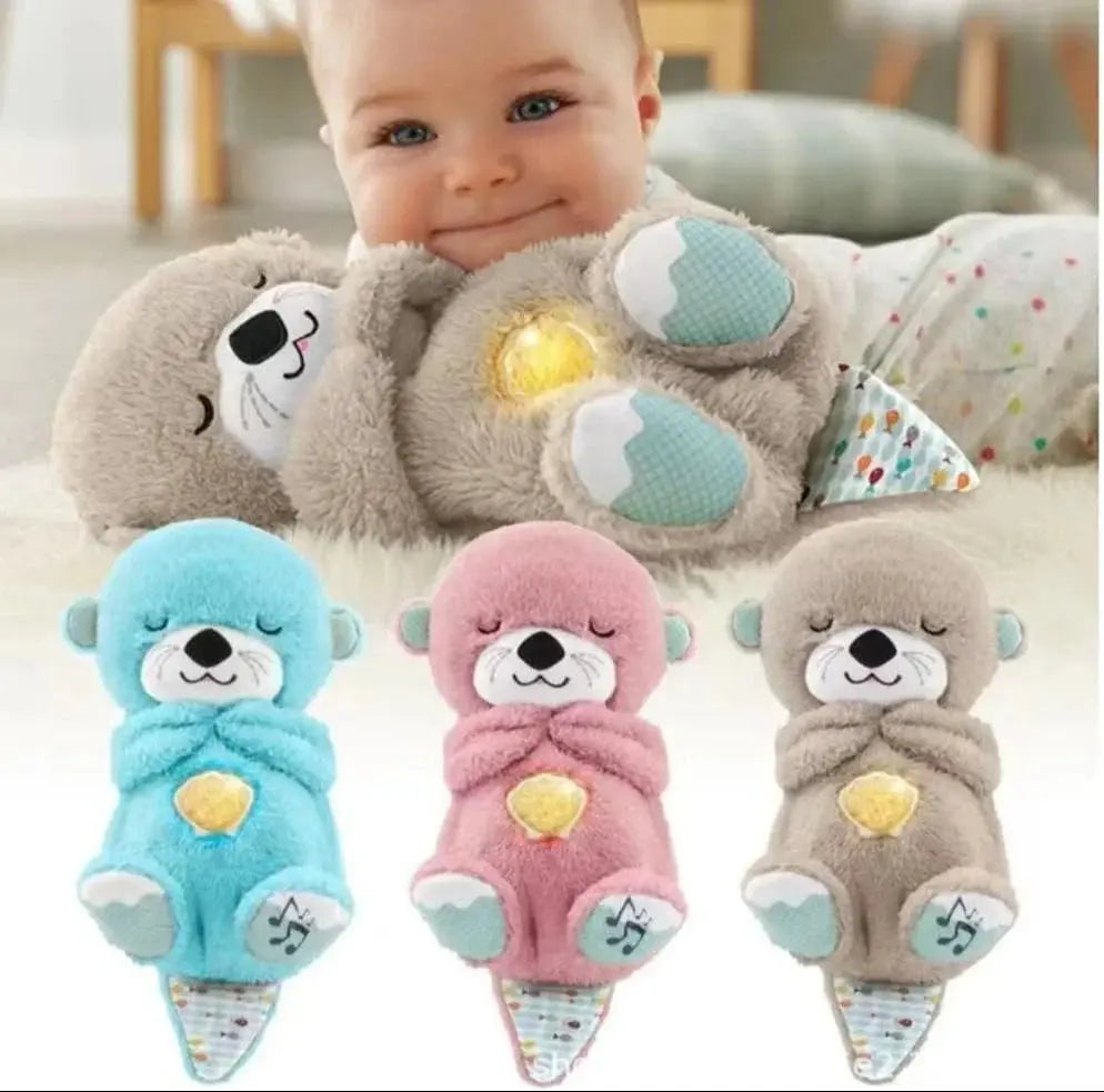 Portable Plush Baby Toy with Music, Sounds, Lights and Breathing Motion, Breathing Toy Teddy Bear with Lights | Gift for Kids | Size 30cm TrendTekk