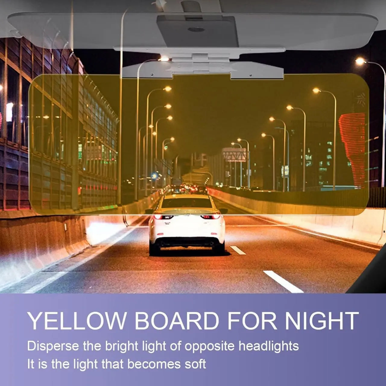 Car Sun Visor Two-Sided Anti-Glare Visor 2 in 1 Automobile Sun Anti-UV Anti-Dazzle High Definition Sunshade Mirror Goggle Shield Car Windshield Sun Visor, Sun Glare Snow Blindness UV Rays TrendTekk