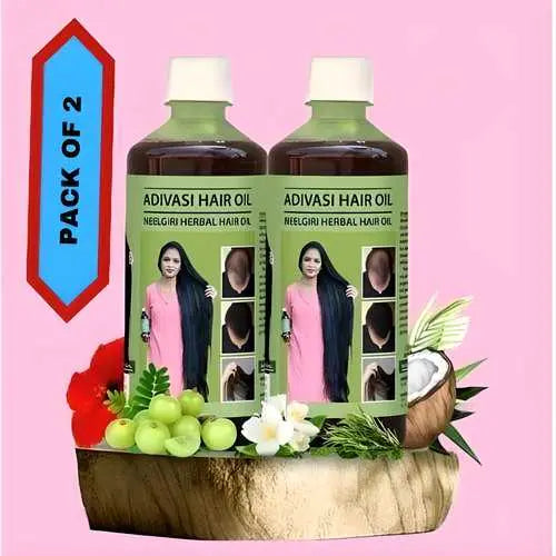 Adivasi Neelgiri Herbal Hair Oil 125ML (Pack of 2) - ekartz99