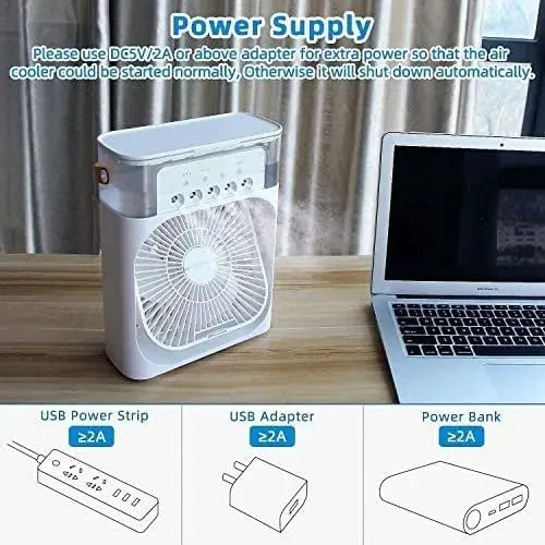 Portable Air cooler Table fan with humidifier TrendTekk