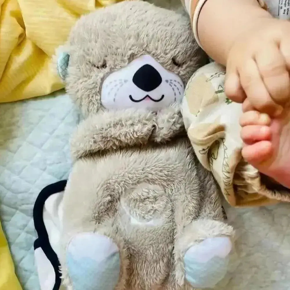Portable Plush Baby Toy with Music, Sounds, Lights and Breathing Motion, Breathing Toy Teddy Bear with Lights | Gift for Kids | Size 30cm TrendTekk