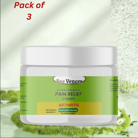 Bee Venom Ultra Strength Pain Relief Cream 100gram (Pack of 3) khdkgx-re