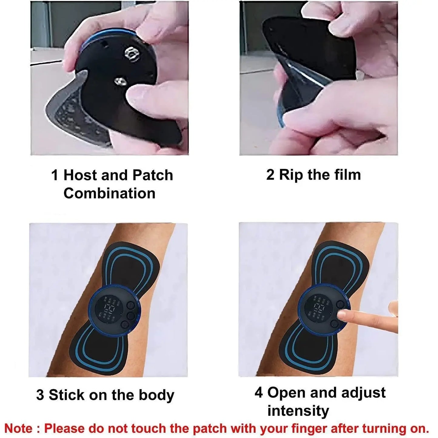 Mini Massager with 8 Modes and 19 Strength Levels,Rechargeable Electric Massager for Shoulder,Arms,Legs,Back Pain for Men and Women khdkgx-re