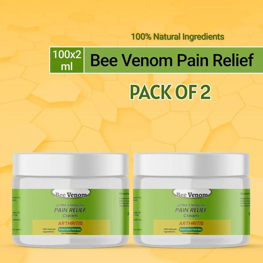 Bee Venom Ultra Strength Pain Relief Cream 100gram (Pack of 2) khdkgx-re
