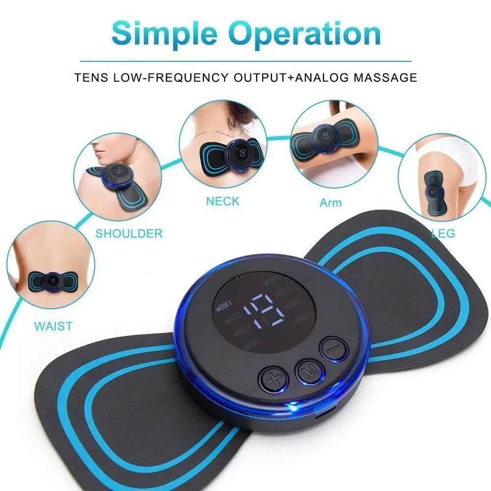 Mini Massager with 8 Modes and 19 Strength Levels,Rechargeable Electric Massager for Shoulder,Arms,Legs,Back Pain for Men and Women khdkgx-re