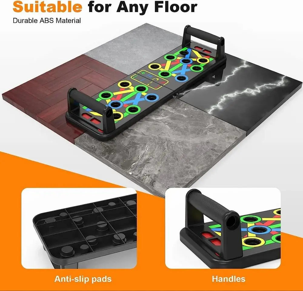 Fit beast Push Up Bars Fitness Equipment 9 In 1 Pushup Board TrendTekk