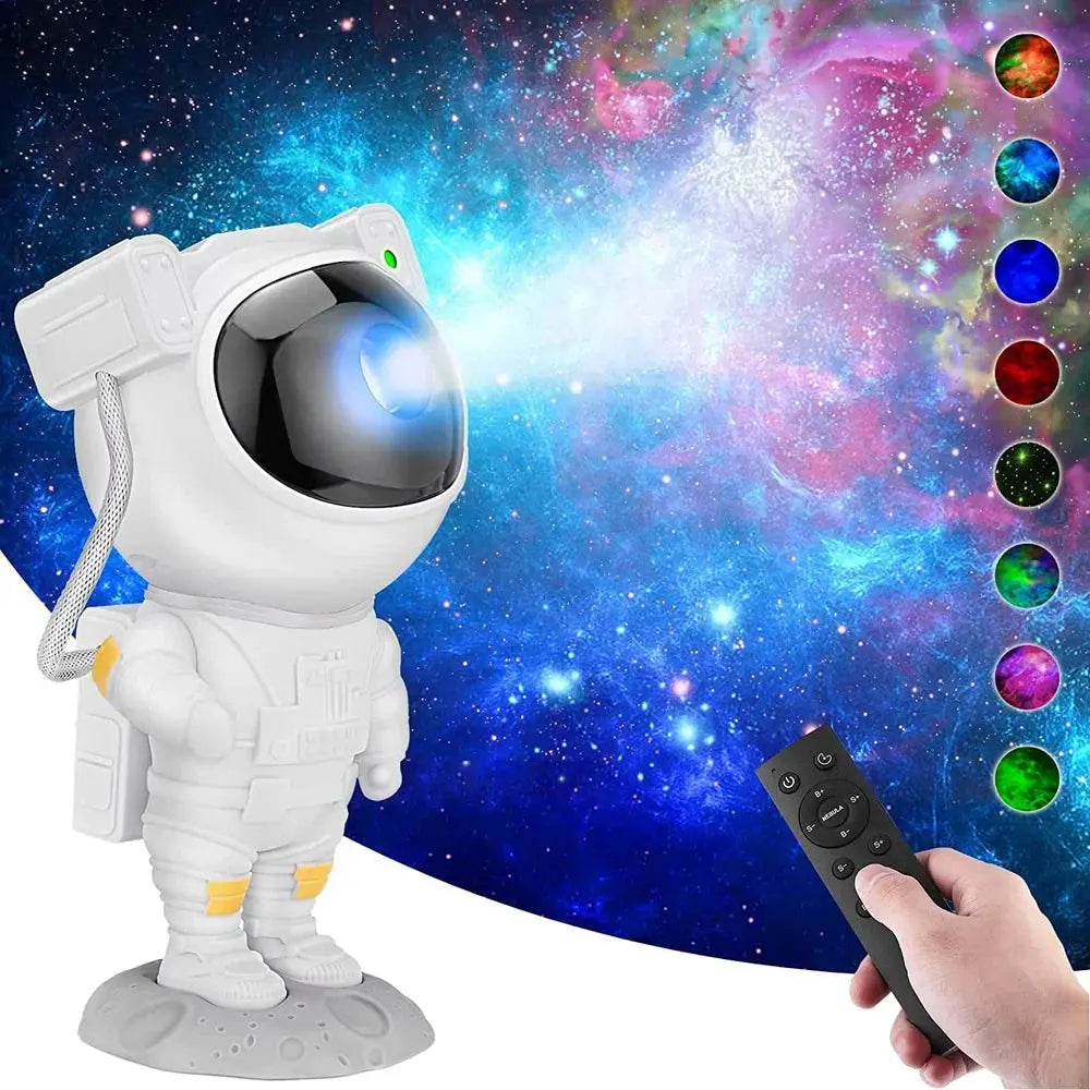 Astronaut Galaxy Projector with Remote Control - 360° Adjustable Timer Kids Astronaut Nebula Night Light, for Gifts, Baby Adults Bedroom, Gaming Room, Home and Party (Corded Electric) TrendTekk