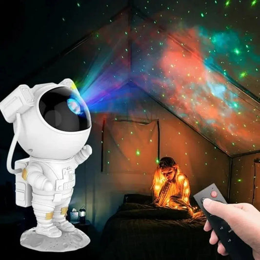Astronaut Galaxy Projector with Remote Control - 360° Adjustable Timer Kids Astronaut Nebula Night Light, for Gifts, Baby Adults Bedroom, Gaming Room, Home and Party (Corded Electric) TrendTekk