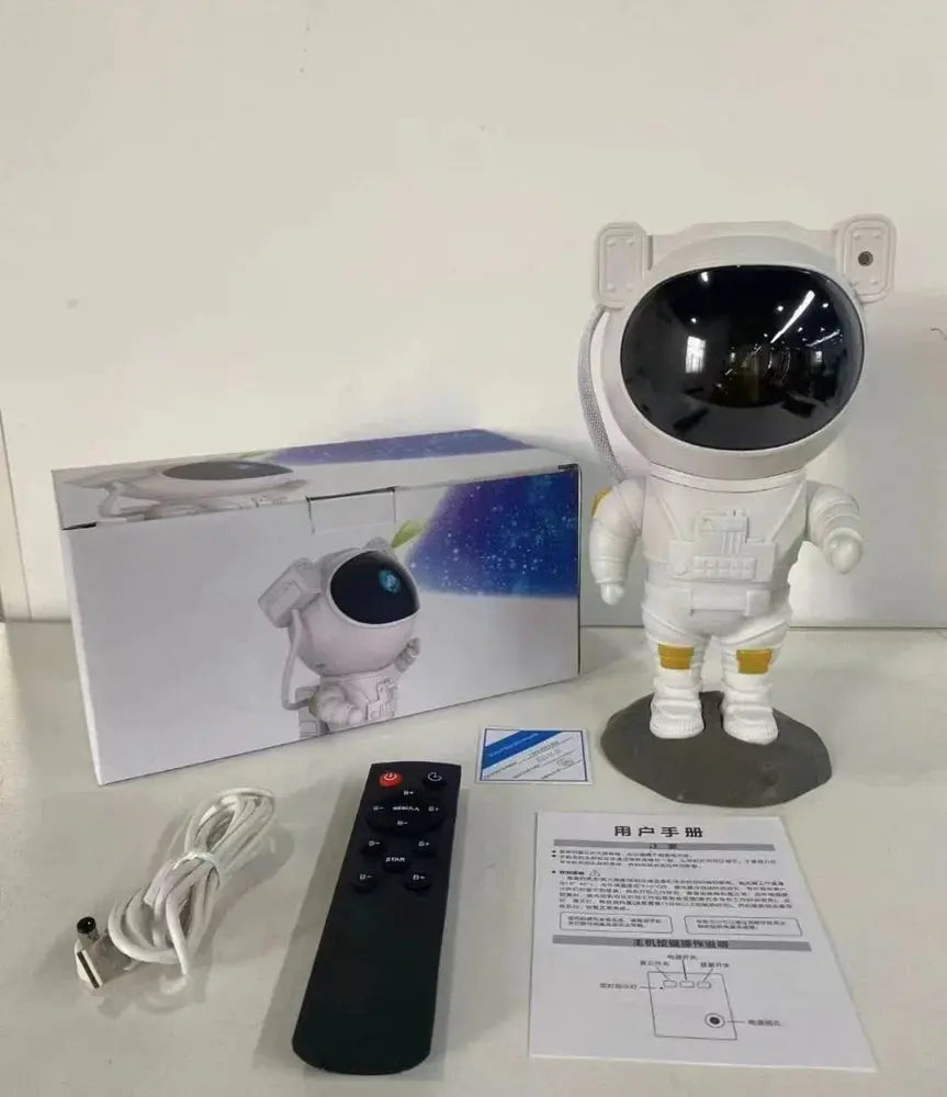 Astronaut Galaxy Projector with Remote Control - 360° Adjustable Timer Kids Astronaut Nebula Night Light, for Gifts, Baby Adults Bedroom, Gaming Room, Home and Party (Corded Electric) TrendTekk