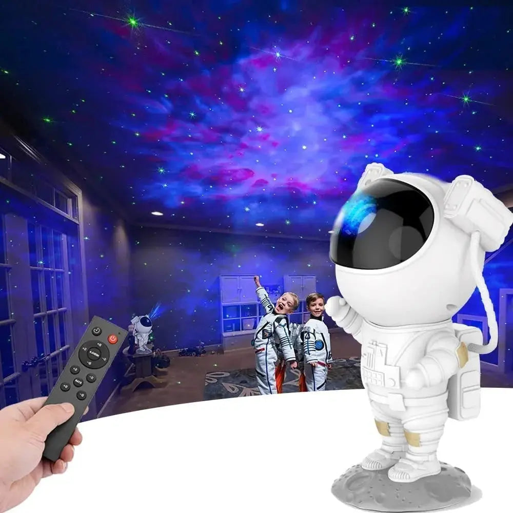 Astronaut Galaxy Projector with Remote Control - 360° Adjustable Timer Kids Astronaut Nebula Night Light, for Gifts, Baby Adults Bedroom, Gaming Room, Home and Party (Corded Electric) TrendTekk