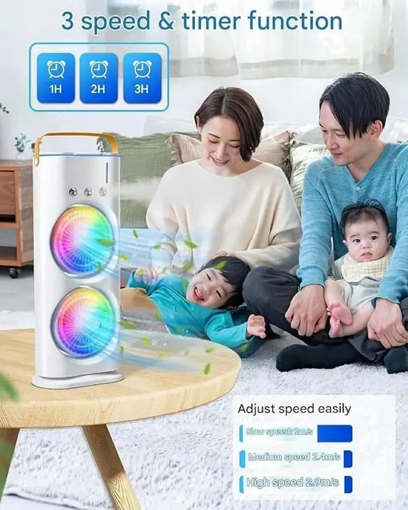 Mini Air Cooler Double Fan Mist Cooler TrendTekk