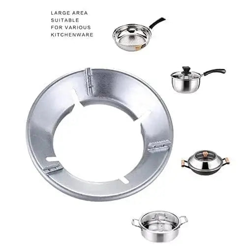 Gas Saver Burner Stand Gas Chula Burner Gas Saver Stand Jali Ring TrendTek Fire & Windproof Energy Saving, Gas Chula Support Stand 4 Legs Supported for Indian Gas TrendTekk