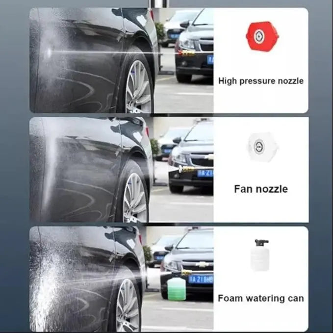Cordless Portable Wireless Pressure Washer Gun 48V 12000mah High Pressure Water Gun for Car Wash Bike Washing Cleaning| Adjustable Nozzle and 5M Hose Pipe TrendTekk