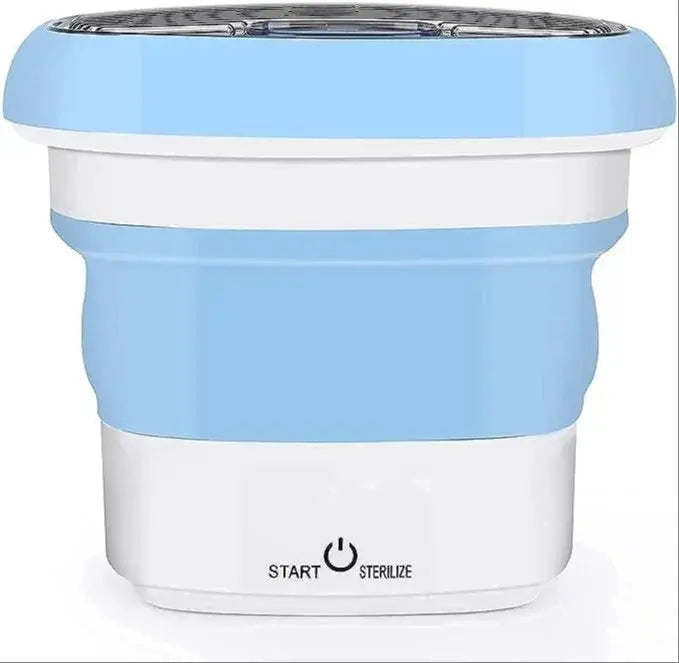 2Kg Portable Foldable Mini Top Loading Washing Machine with Spinner & Dryer for Baby Clothes, Semi Automatic Bucket Washer with Modes for Home, Travel & Multipurpose (Multi) TrendTekk