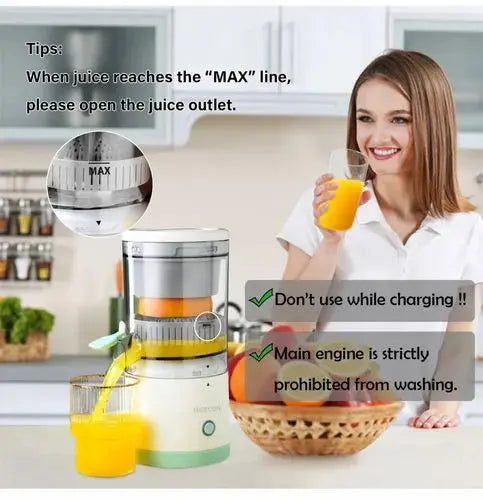 Electric Citrus Juicer, Rechargeable Juicer Machine with USB Cable TrendTekk