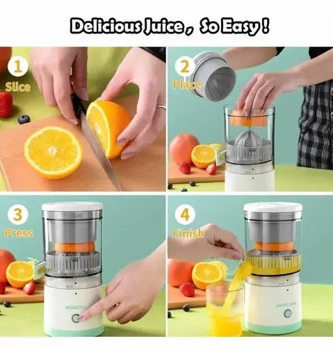 Electric Citrus Juicer, Rechargeable Juicer Machine with USB Cable TrendTekk