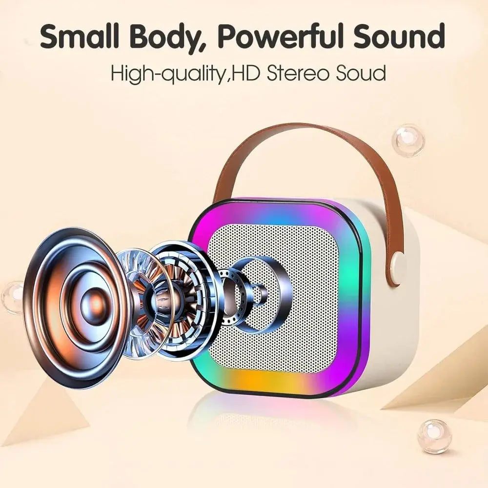 Mini Karaoke Machine for Kids Adults | Portable Bluetooth Karaoke Speaker with Mic for Kids Teens Adults, Ideal Gifts for Girls Boys Birthday Holiday Home Party TrendTekk