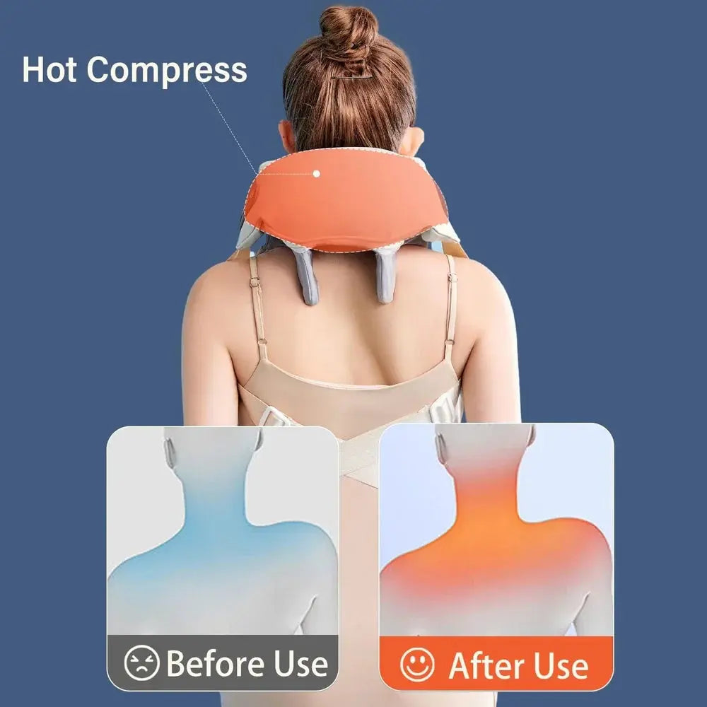 Neck and Back Massager, Neck Massager with Heating, Body Massager for Body Aches and Pains Relief, Electric Wearable 5D Cervical Neck Massage Machine for Deep Tissue Neck, Back, Shoulders, Waist and Legs TrendTekk