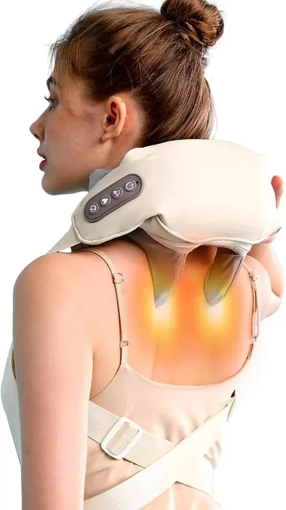 Neck and Back Massager, Neck Massager with Heating, Body Massager for Body Aches and Pains Relief, Electric Wearable 5D Cervical Neck Massage Machine for Deep Tissue Neck, Back, Shoulders, Waist and Legs TrendTekk