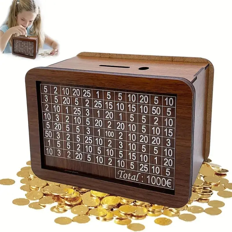 Wooden Piggy Bank TrendTekk